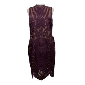 Bardot Purple Midi Dress